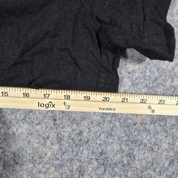 Scoop Womens Linen Blend Wide Leg Pull-On Short Black Size XL Summer Outdoors - Picture 4 of 11